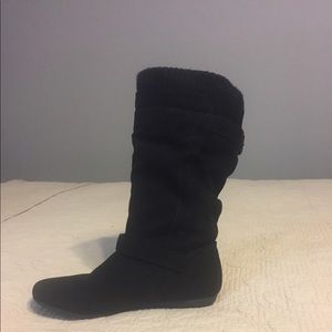 Suede Calf length boots